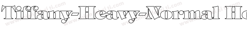 Tiffany-Heavy-Normal Hollow字体转换